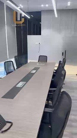 Administrative office for sale Ready to move, fully finished with air conditioning, located in New Cairo, Fifth Settlement