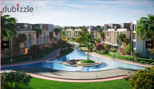 تاون هاوس للبيع بفيو لاند سكيب في Px- Palm hills بجوار نيو جيزة بالتقسيط على 8 سنوات