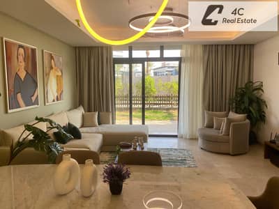 باقل من سعر الماركت-cairo festival شقه بجاردن خاص تشطيب high end- بتقسيمه مميزه open view landscape بتكمله اقساط جاهزه للسكن