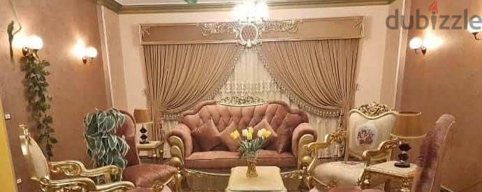 صالون مدهب خشب احمر زان جديد
