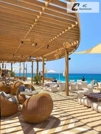 باقل من سعر الشركه– شاليه – ريسيل-كورنر -فوري– Sea Shore Hyde Park الساحل الشمالي-Direct Lagoon View-بتقسيمه مميزة-جاهز للمعاينه و الاستلام