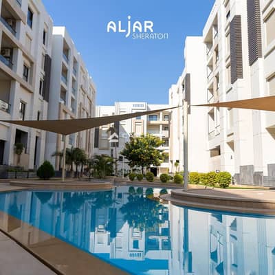 Apartment for sale with ultra super lux hotel finishing, including air conditioning and kitchen units, featuring a landscape view.