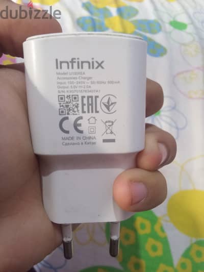 راص  شاحن تلفون  Infinix اصلية 10 واط