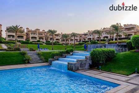شاليه باطلاله على حمام السباحة بالتقسيط على 5 سنين في لا فيستا 7 ، العين السخنة