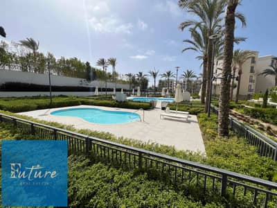 Chalet for rent – very special price in Lea, Marassi North Coast (Sidi Abdelrahman) 1 bedroom, ground floor with a garden, directly on the swimming pool.