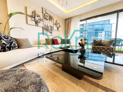 شقه للايجار مفروشه مودرن كمبوند ابراج زيد فيو لاند سكيب برايم ليوكشن