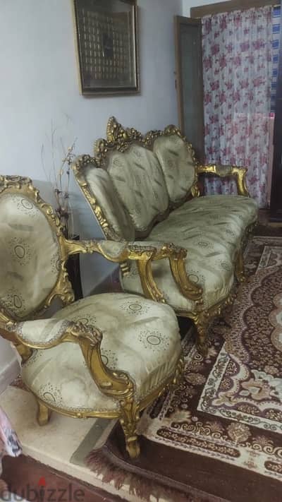 صالون 4كرسي 1كنبه ترابيزا