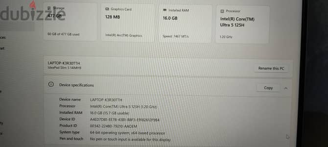 Lenovo IdeaPad Slim 5 Core Ultra 5 125H