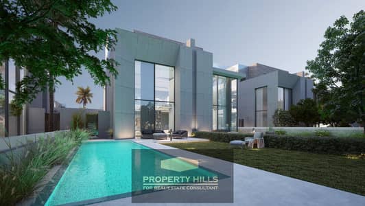 Receive a 390m², 3-story villa with panoramic views and a private swimming pool from AL KARMA, Sheikh Zayed, next to Cairo University.