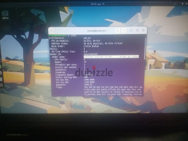 Fujitsu ah530 core i5 4