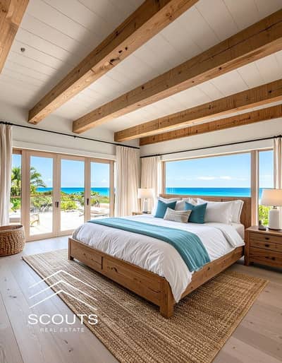 شاليه صف اول على البحر استلام فورى Fully Finished بالكامل فيو ساحر pool & sea للبيع فى لافيستا جاردنز La Vista gardens العين السخنه بجوار بورتو وتلال
