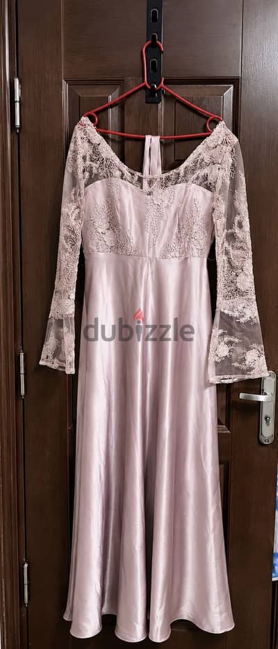 Rose soirée dress