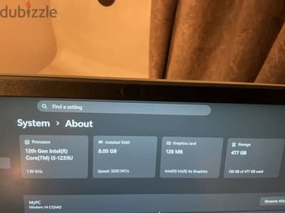 Msi modern 14 C12MO  laptop