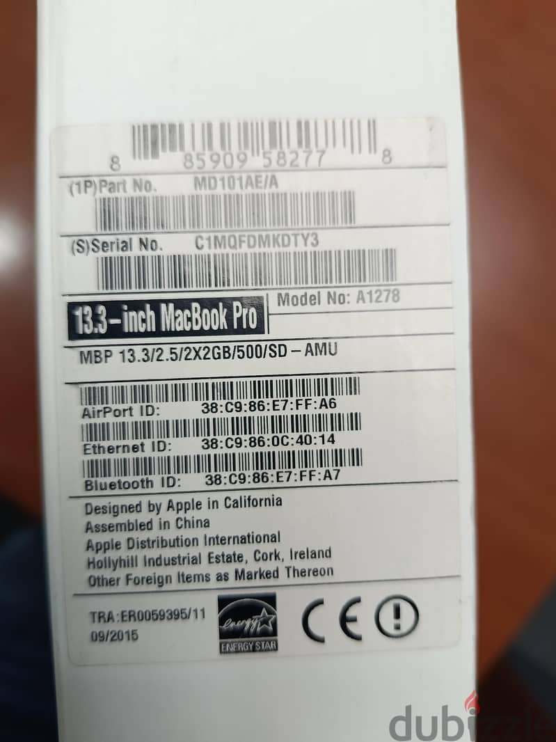 Mac book pro with box 1