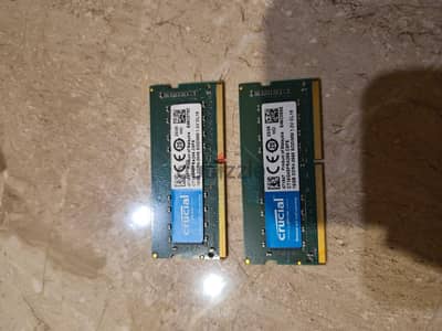 Crucial ram 16 × 2 ddr4 laptop