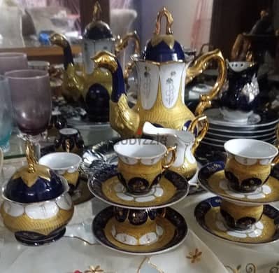 طقم قهوة كامل  15قطعه  لم يستخدم