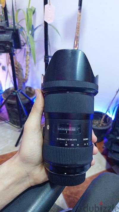 Lens 18-35 sigma art f/1.8 for Nikon