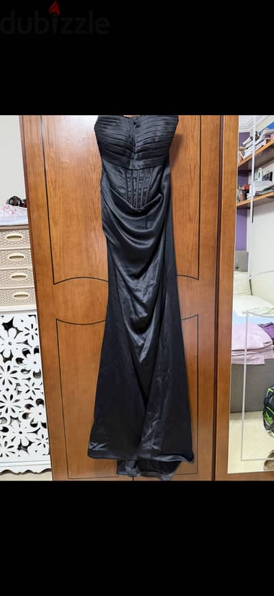 Elegant Black Soiree Dress- Large to XLarge- Worn Once