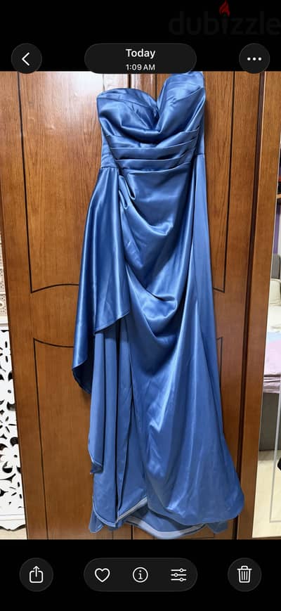 Elegant Royal Blue Soiree Dress – Worn Once – XLarge to double XLarge