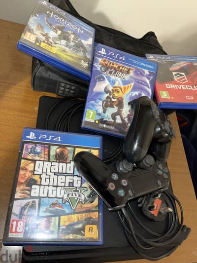 PlayStation 4 slim+دراعين