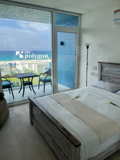 Villa 3rd row sea view for rent in fouka bay 333 SQM and 250 sqm garden