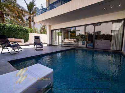 Furnished apartment for rent with a private swimming pool in Lake View Residence