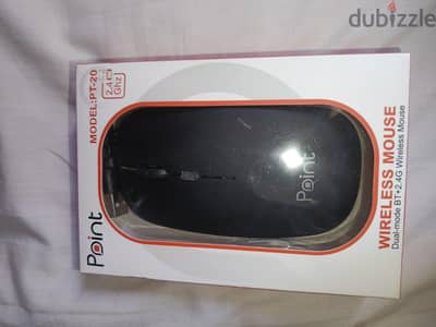 Point wireless mouse with LED lights