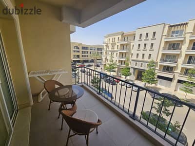 Mivida Compound Apartment for Rent First Use Boulevard Golden Square 2nd Floor Side-Sea Facing 5 Carrier ACs and Natural Gas New Cairo