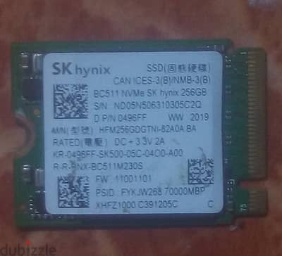 Skhynix 256 SSD