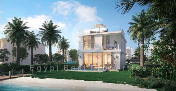 First Row Golf fully furnished ready to move standalone villa for sale in Marassi North coast