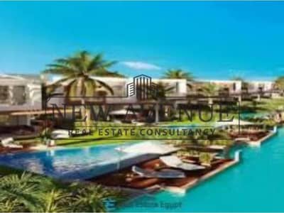 شاليه للبيع 2 غرفة نوم  2 حمام في هاسيندا وترز الساحل الشمالي مطل علي لاجون