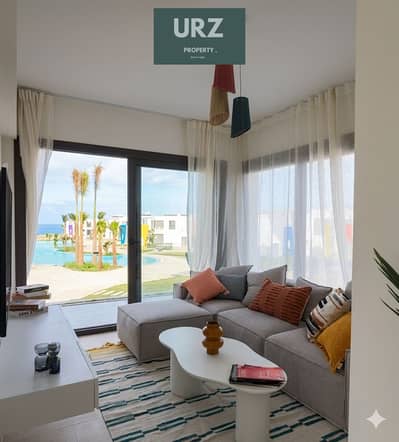 First row chalet with panoramic view fully finished + ACs in the North Coast near Hacienda White Mountain View La Vista Ras El Hekma Amwaj and Marseil