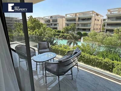 بموقع خيالي شقة بسعر مميزFully finished apartment with a prime view for sale in Swan Lake C للبيع في كمبوند سوان ليك حسن علام التجمع - القاهرة الجديدة