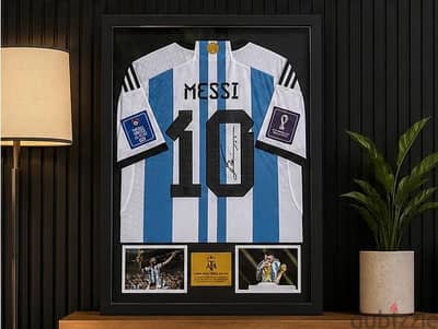 Messi 2022 World cup final signed T-Shirt