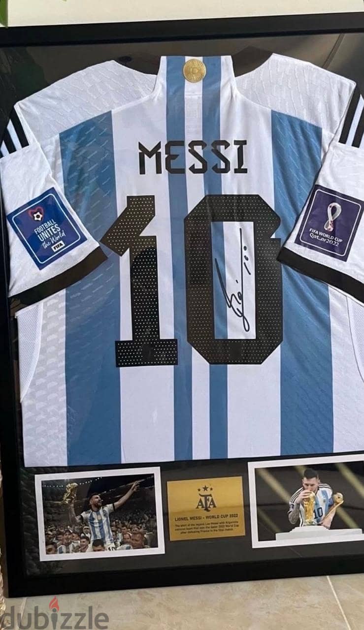 Messi 2022 World cup final signed T-Shirt 1