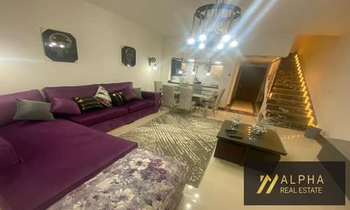 Fully furnished duplex for rent in Porto New Cairo 143 sqm 2 bedrooms including master 3 bathrooms luxury finishing prime location compound living