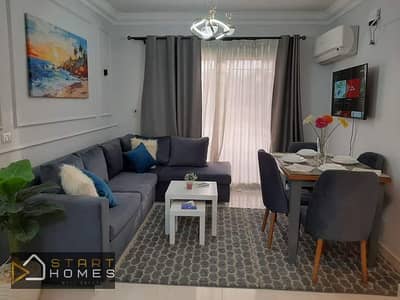 A furnished 140 sq m apartment for rent in Madinaty B10, featuring a prime location close to services, modern finishes and furnishings, new appliances