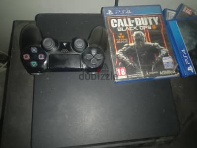 ps4 slim 1tb good condition with original controller with free game