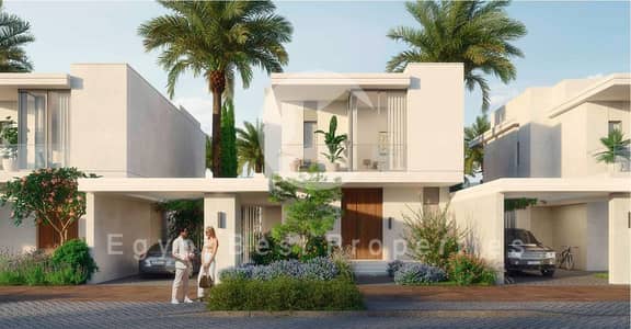 First Row Lagoon Villa Fully Furnished Bahary Facing Marassi by Emaar Misr North coast
