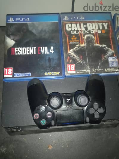 ps4 slim 1tb 1 original controller 2 games