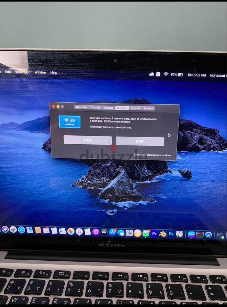 Mac book pro 2012 with Box 1