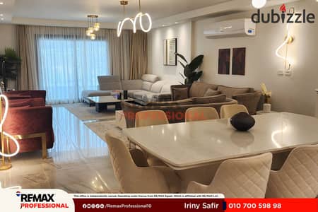 Receive your apartment for sale immediately with an open view overlooking the plaza in Smouha