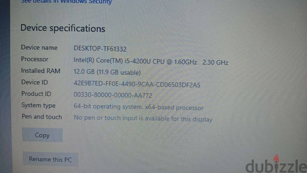 Sell Lab Top  Dell 4