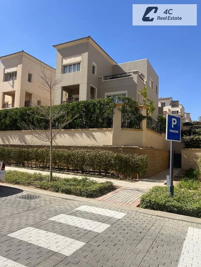 لسرعه البيع – توين هاوس – ريسيل – Uptown Cairo – Levana-open view landsacape-تشطيب كامل بالتكييفات -جاهز للمعاينه و الاستلام