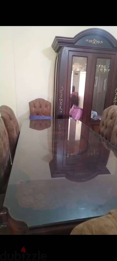 سفرة ٨ كراسي مع نيش  حالة جيدة
