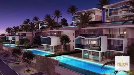 Amazing chalet 126 sqm fully furnished with panoramic sea view for sale in Il mont galala Ain Sukhna