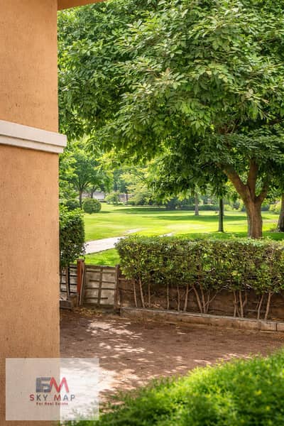 For rent in my city, 117m + 60m garden in a distinguished location with a wide view, ground floor with a garden, facing north, next to all services