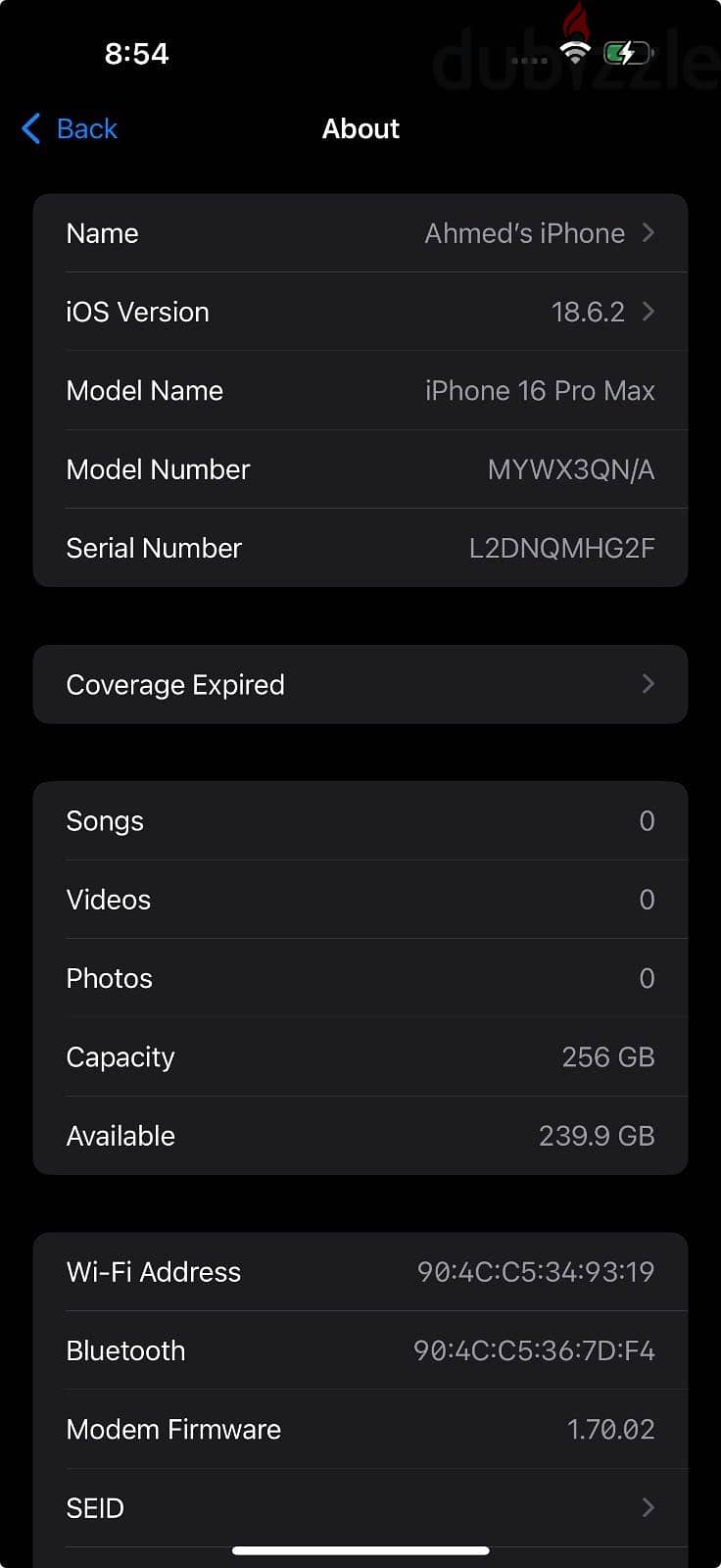 Iphone 16 pro max 2 sim 256 Gb 2