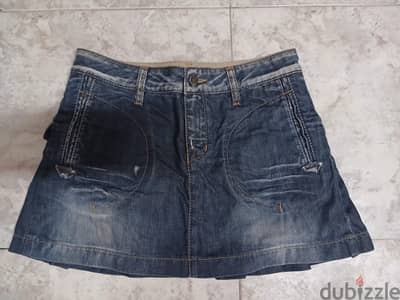 small denim boss skirt