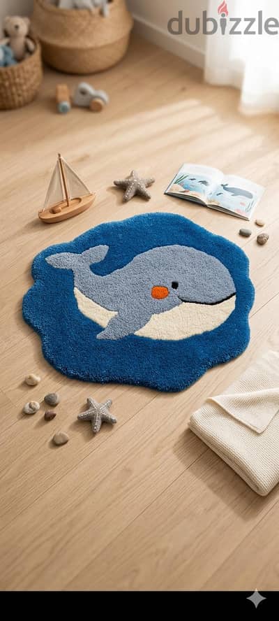 Whale Custom Hand tufted Rug
